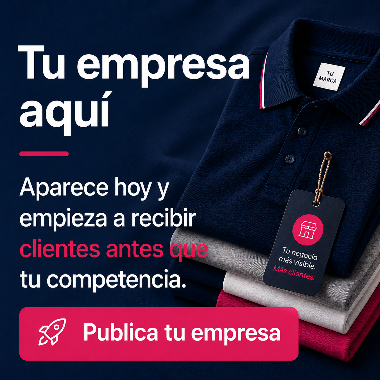 Tu empresa aquí. Publica tu empresa en Gamarra.