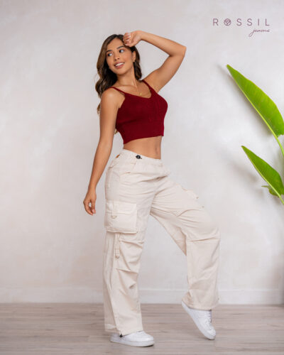 pantalones cargo mujer