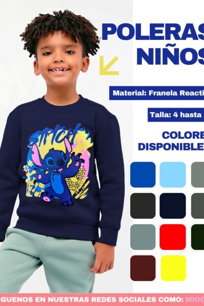 polera para niños