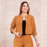 blazer camello