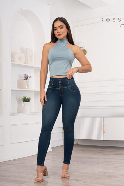 jeans pitillo color entero