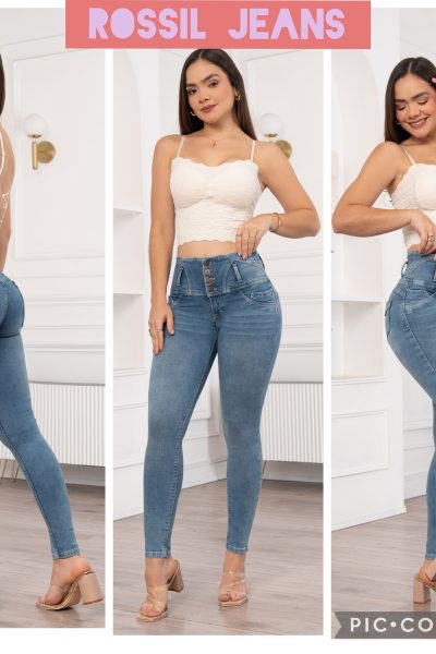 Jeans skinny celeste