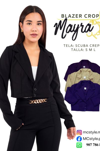 blazer color entero