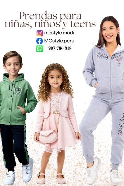 ropa teens y niños