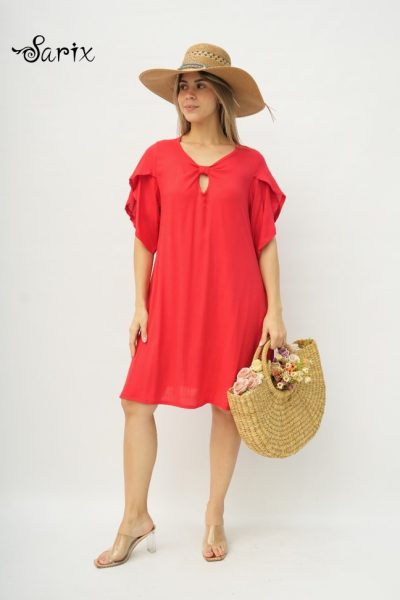 vestido detalle en manga