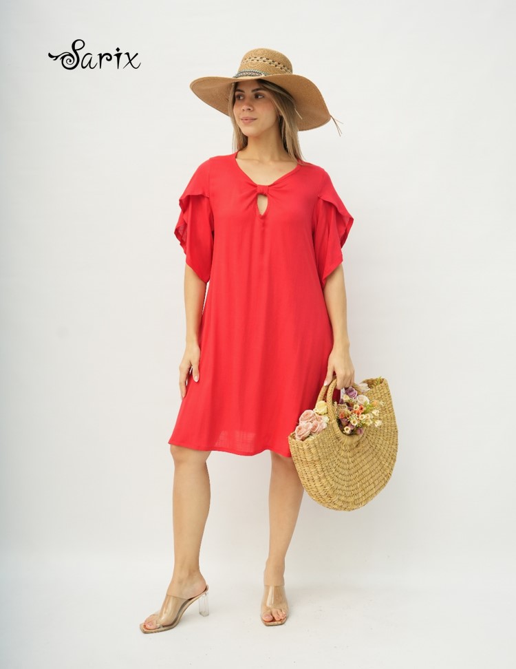 vestido detalle en manga